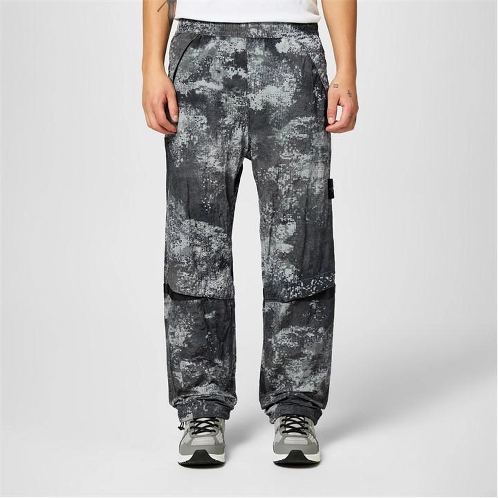 Stone Island Camo Cargo Trousers - Grey